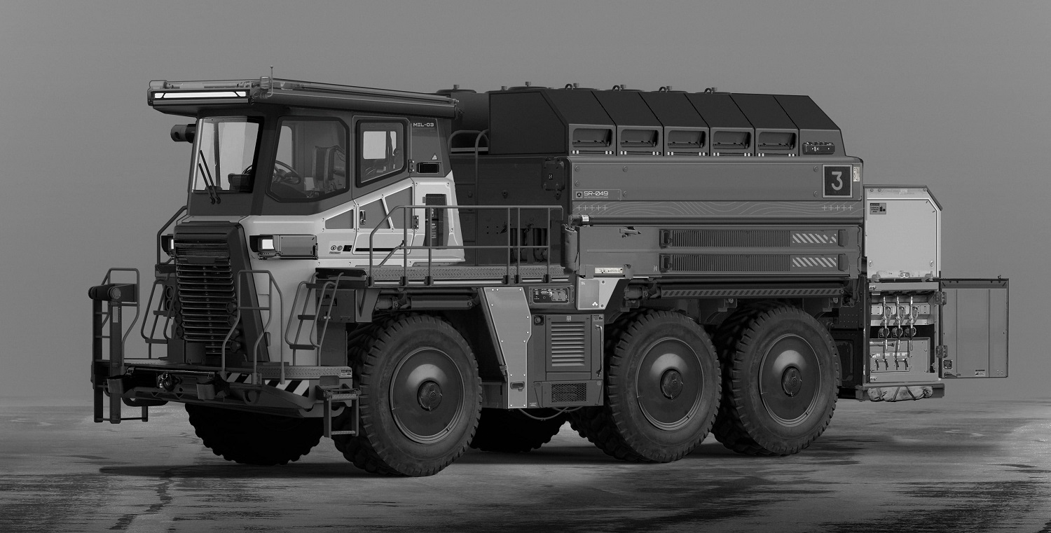 RIGID FRAME FUEL & LUBE TRUCK